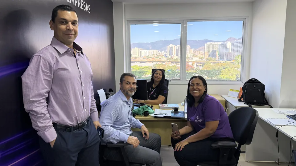 Escritório da Fourlink com vista para o Rio de Janeiro
