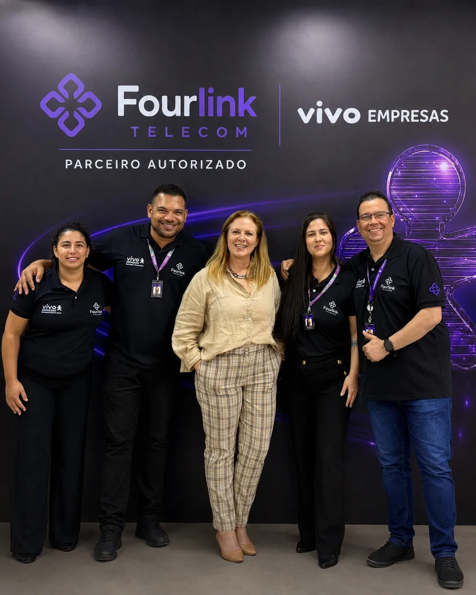 Liderança da Fourlink Telecom, parceira autorizada Vivo Empresas