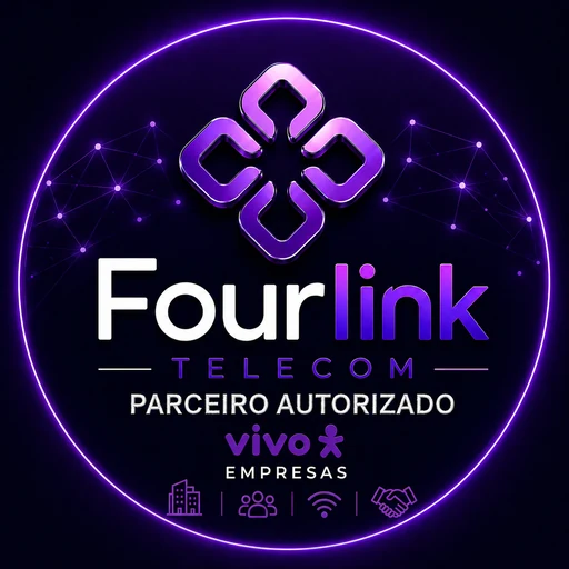 Logo Fourlink Telecom, parceira autorizada Vivo Empresas